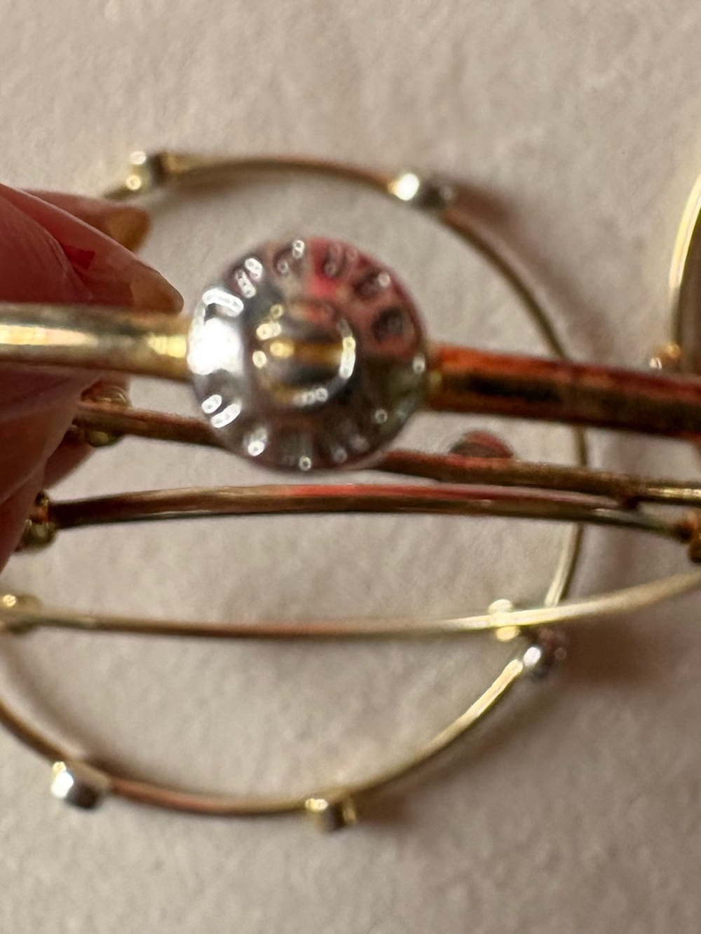henri bendel Gold/champagne Tone Bracelet with Amber Brown Crystals - Picture 5 of 10